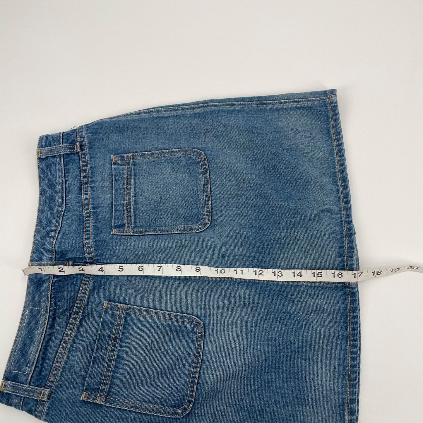 Rag & Bone Santa Cruz Snap Front Denim Mini Skirt Capitol Womens Size 27