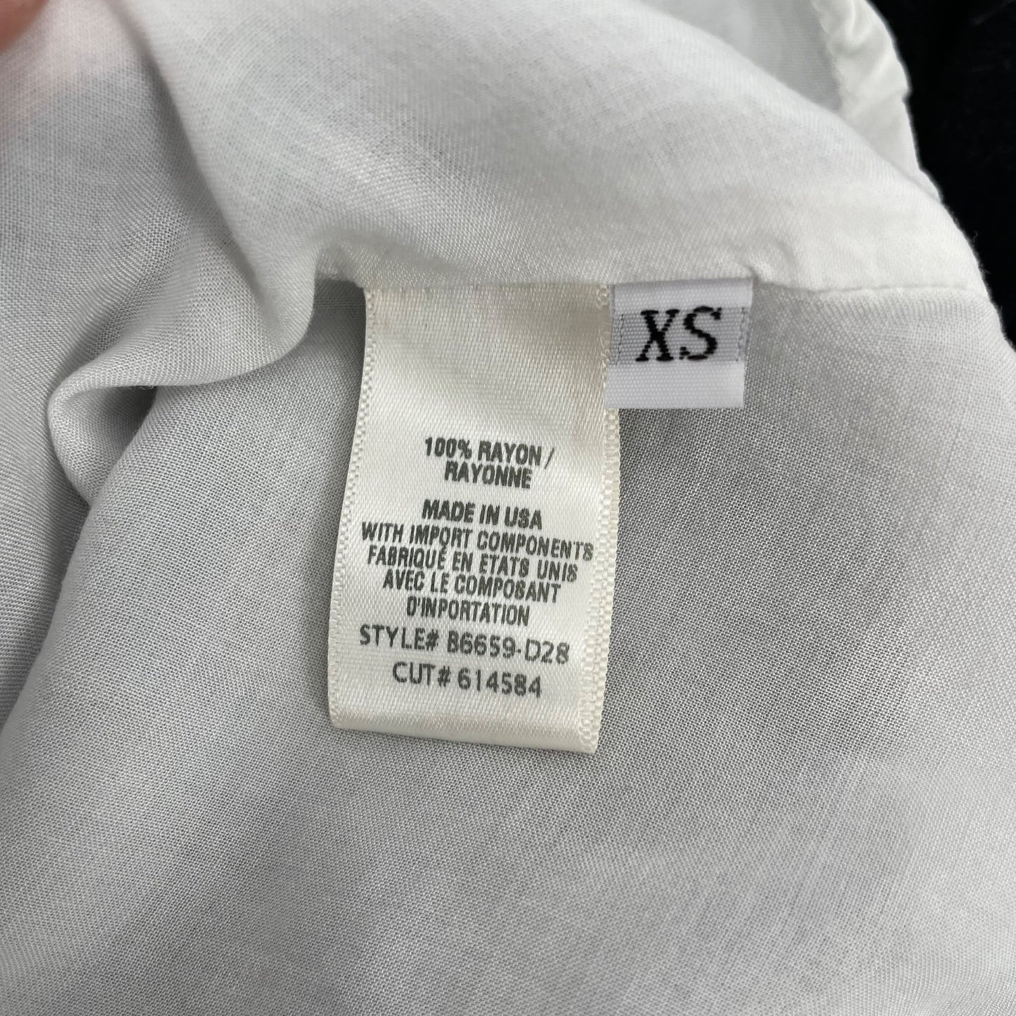 Bella Dahl Gathered Gray Ombre Glacier Print Belted Dress Womens Size XS