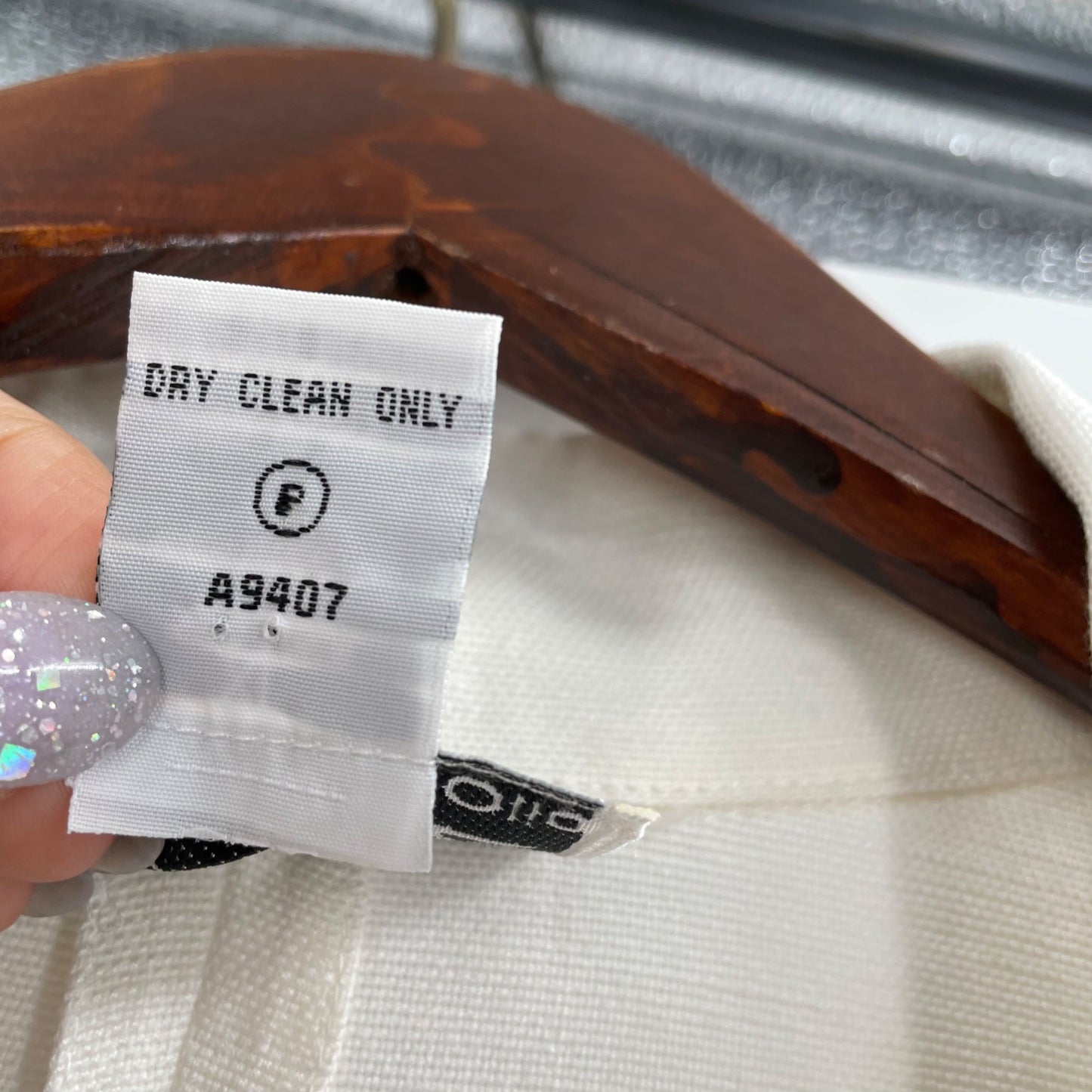 Linea by Louis Dell'Olio White Black Trim Linen Blazer Jacket Women's Size XL