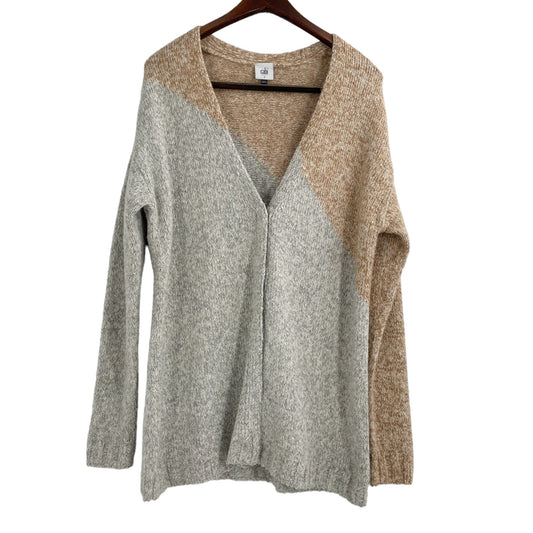 Cabi Tilt Color Block Long Line Cardigan Sweater Womens Size Small Style 3886