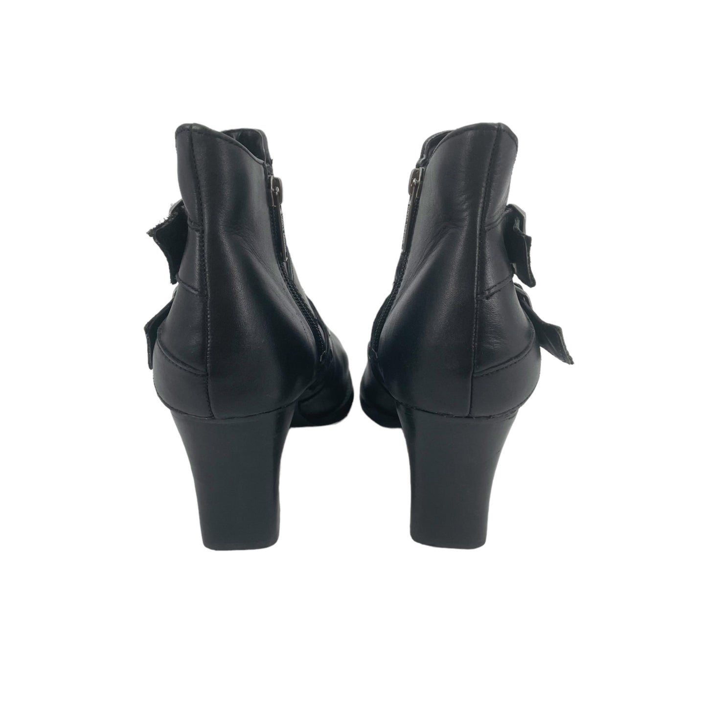 Harley-Davidson Bridgit Shootie Black Leather 4 Inch Ankle Boots Womens Size 9M