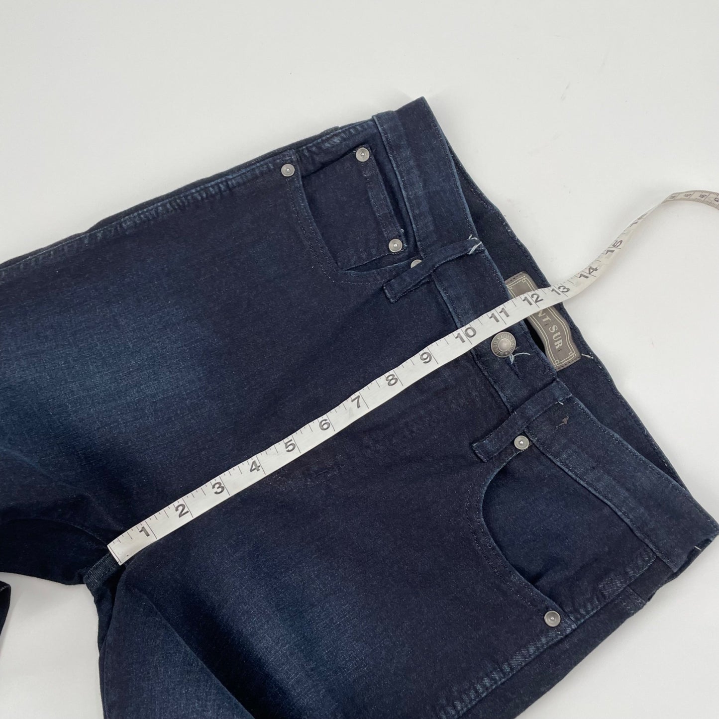 Point Sur Denim 10" Hightower Straight Jeans Womens Size 28 Dark Wash Stretch