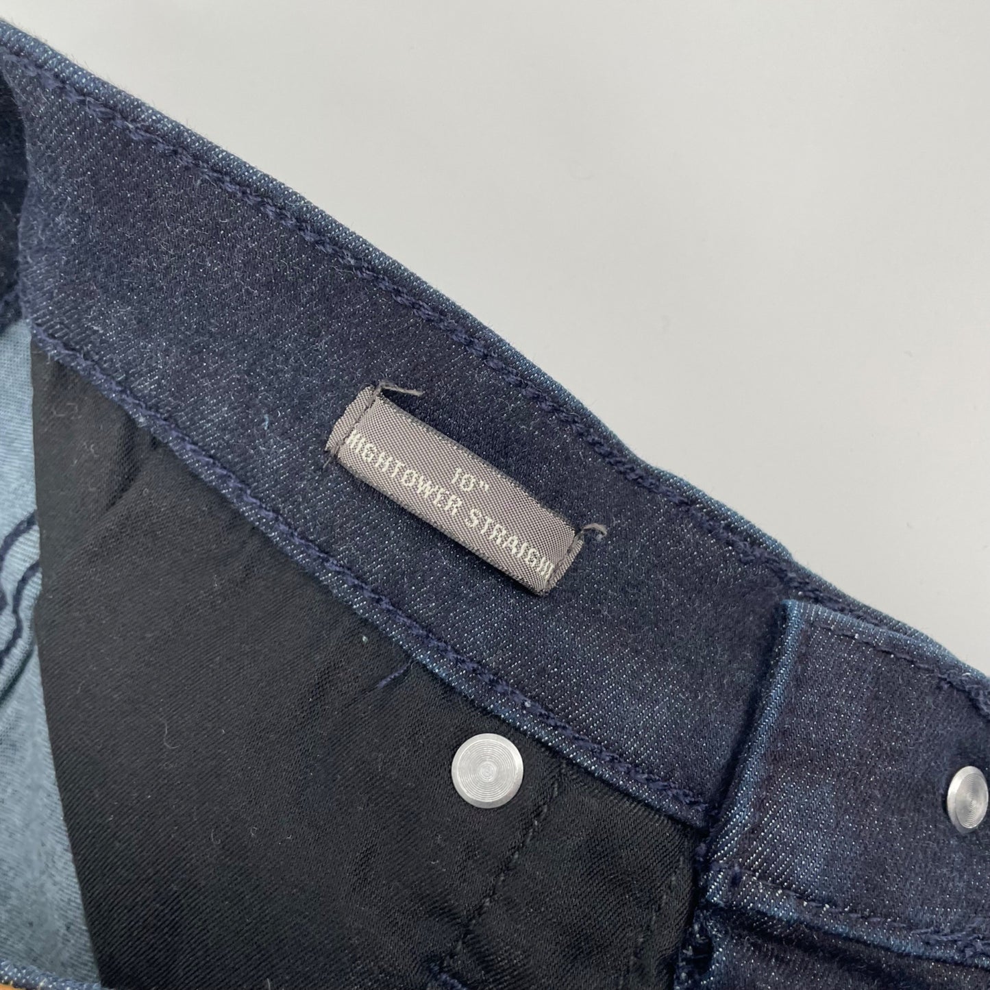 Point Sur Denim 10" Hightower Straight Jeans Womens Size 28 Dark Wash Stretch