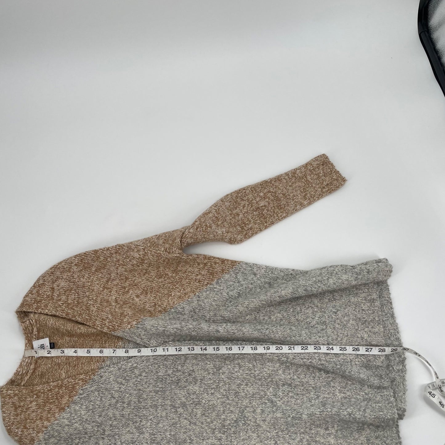 Cabi Tilt Color Block Long Line Cardigan Sweater Womens Size Small Style 3886