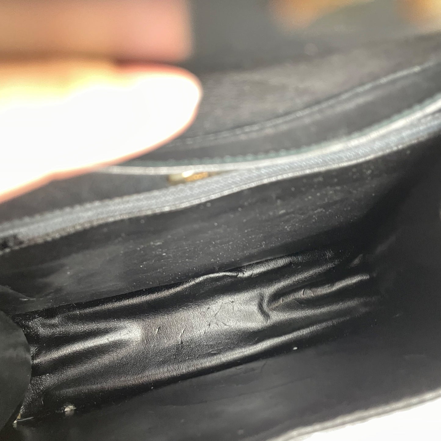 Bally Leather Black Brown Leather Crossbody Fold Over Purse Lightweight