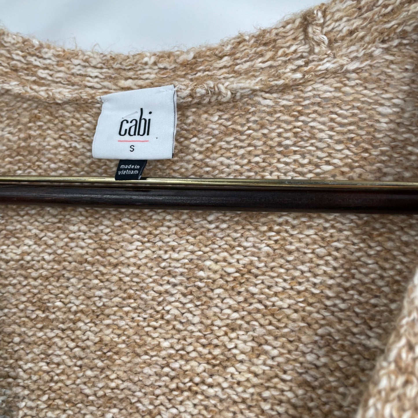 Cabi Tilt Color Block Long Line Cardigan Sweater Womens Size Small Style 3886