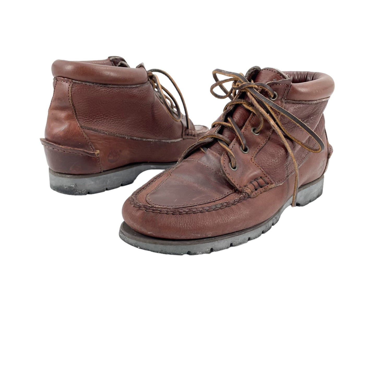 Timberland Waterproof Brown Leather Ankle Hiking Outdoor Boots Shoes Womens 8.5