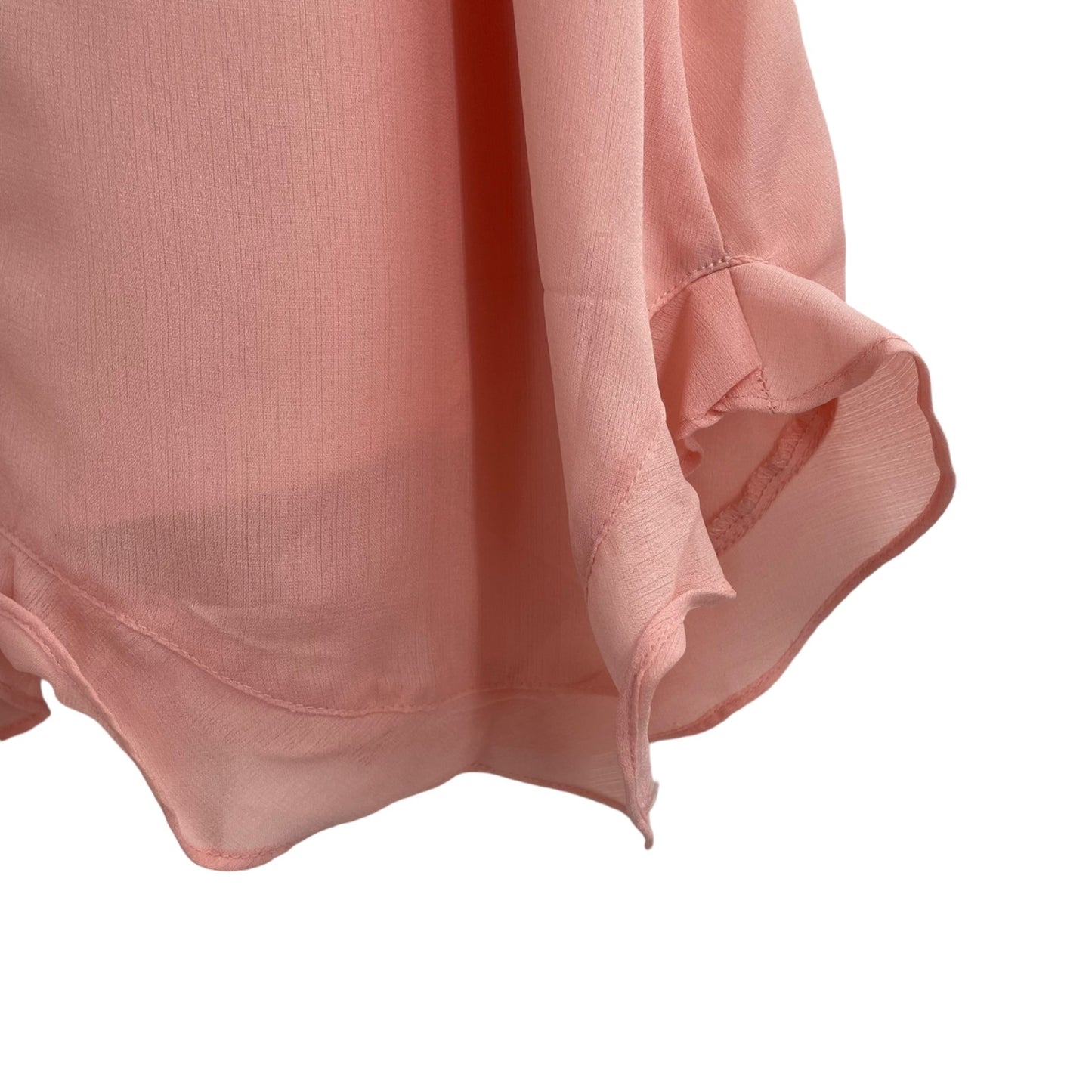 Line & Dot Pink Ruffle Flowy Tank Womens Size Small Romantic Lined Lightweight