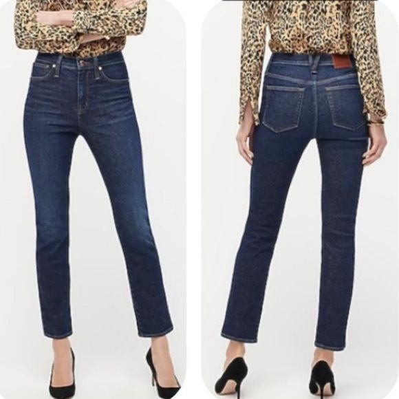 Point Sur Denim 10" Hightower Straight Jeans Womens Size 28 Dark Wash Stretch