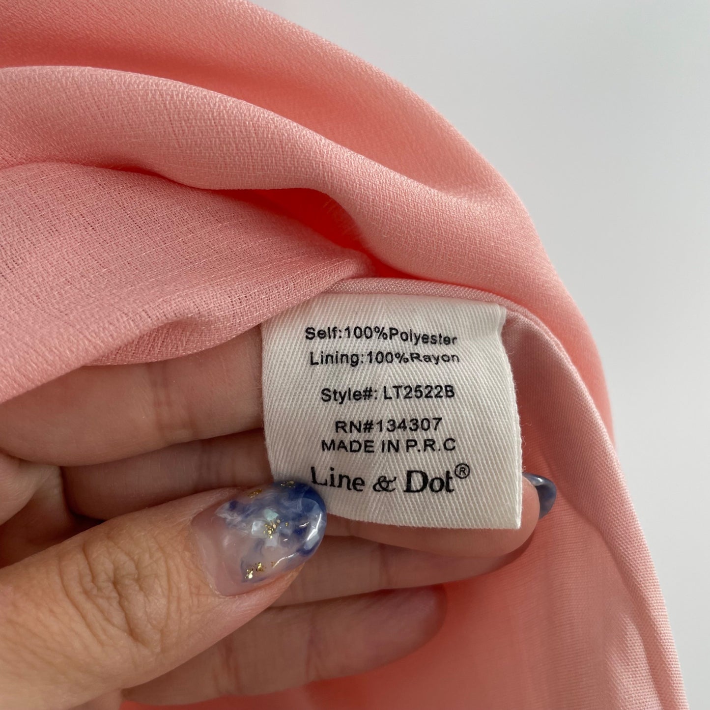 Line & Dot Pink Ruffle Flowy Tank Womens Size Small Romantic Lined Lightweight