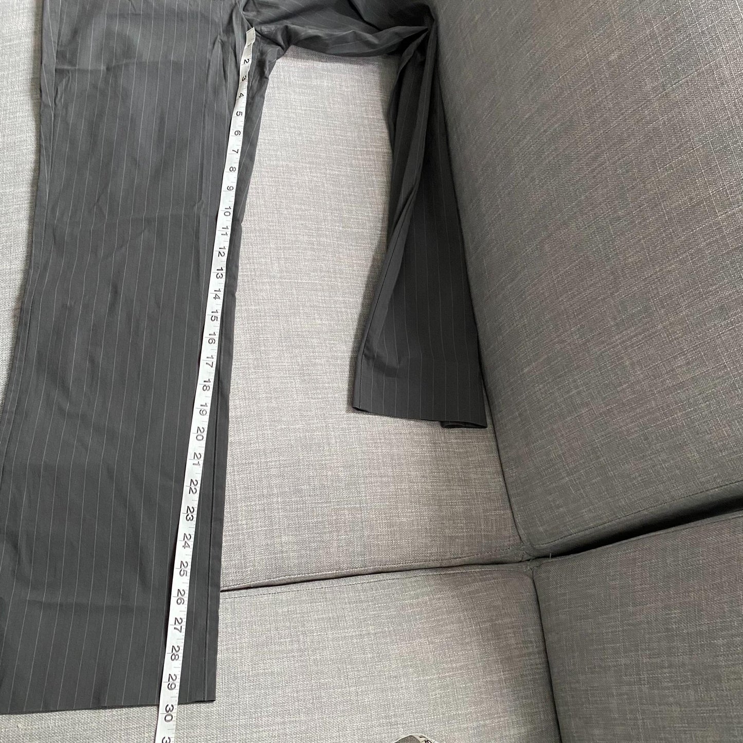 Sisley Made in Italy Womens Size 4 Pinstriped Straight Leg Dress Pants Gray