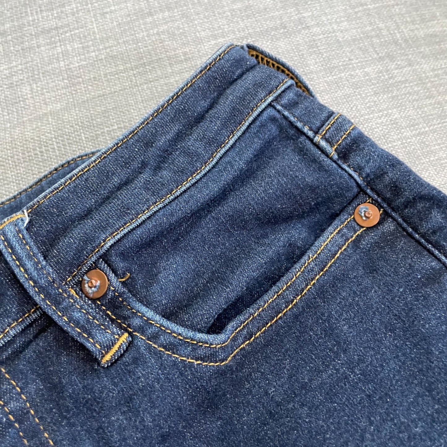 Muji Skinny Jeans Mid Rise Womens 24 Normcore Casual Capsule Wardrobe Stretch