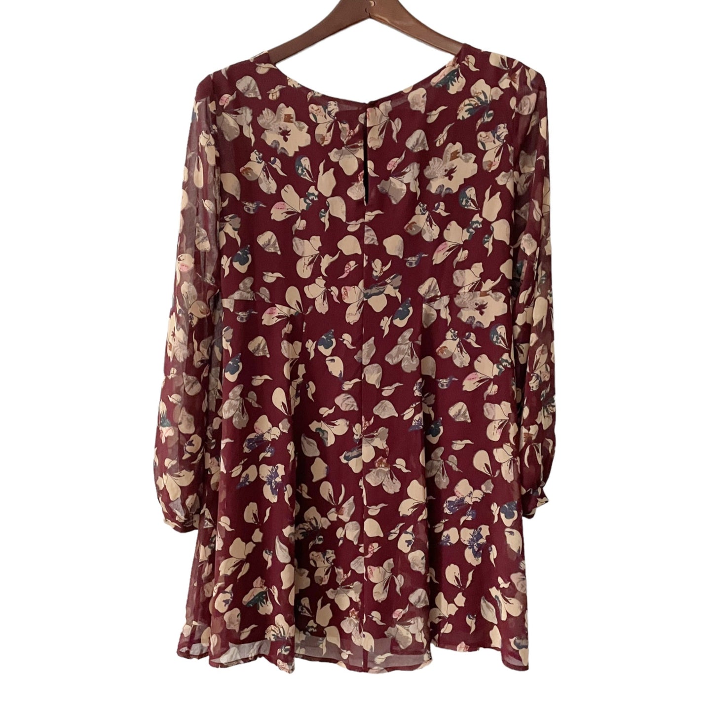 ASTR Purple Floral Long Sleeve Dress Women's Size Small Lightweight