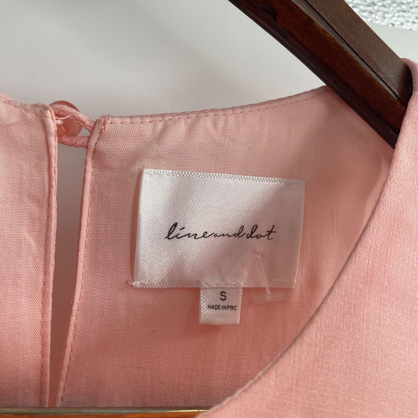 Line & Dot Pink Ruffle Flowy Tank Womens Size Small Romantic Lined Lightweight