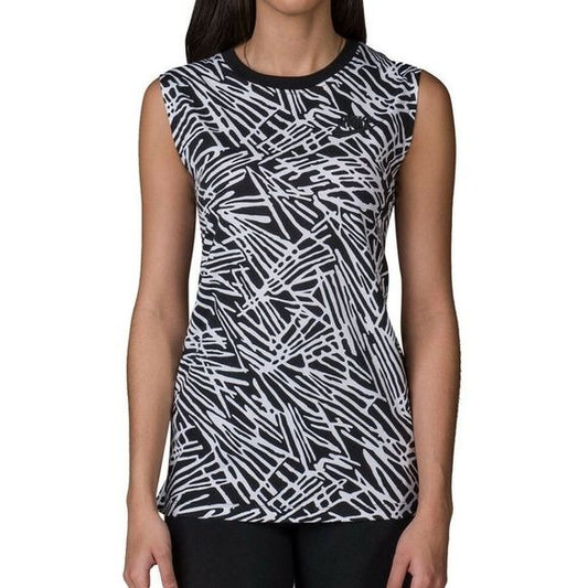 NIKE Zebra Black White Graphic Muscle Tank Top Womens Size Medium Style 739960