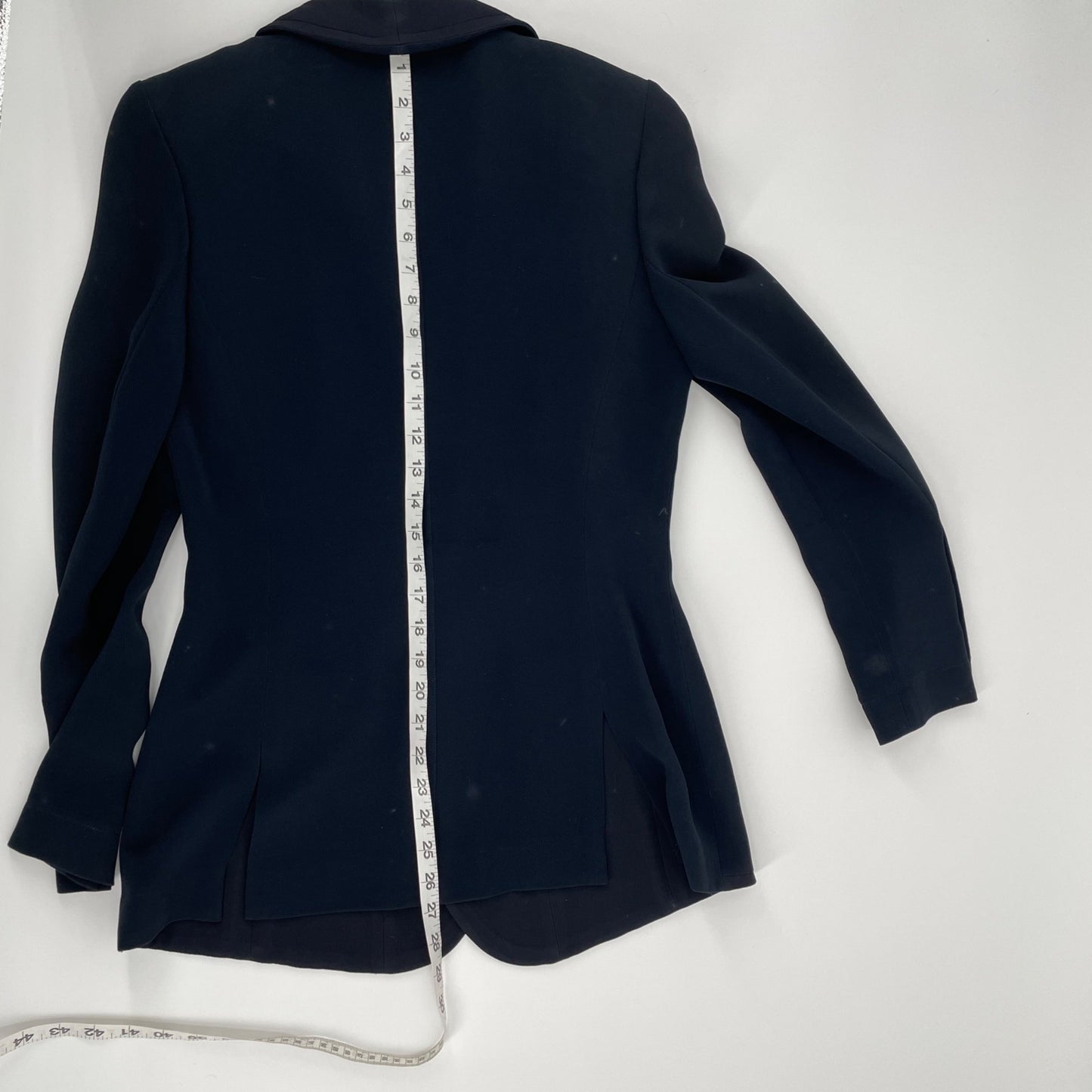 Sonia Rykiel Navy Gold Button Blazer Pockets Womens Size Large Classic Office