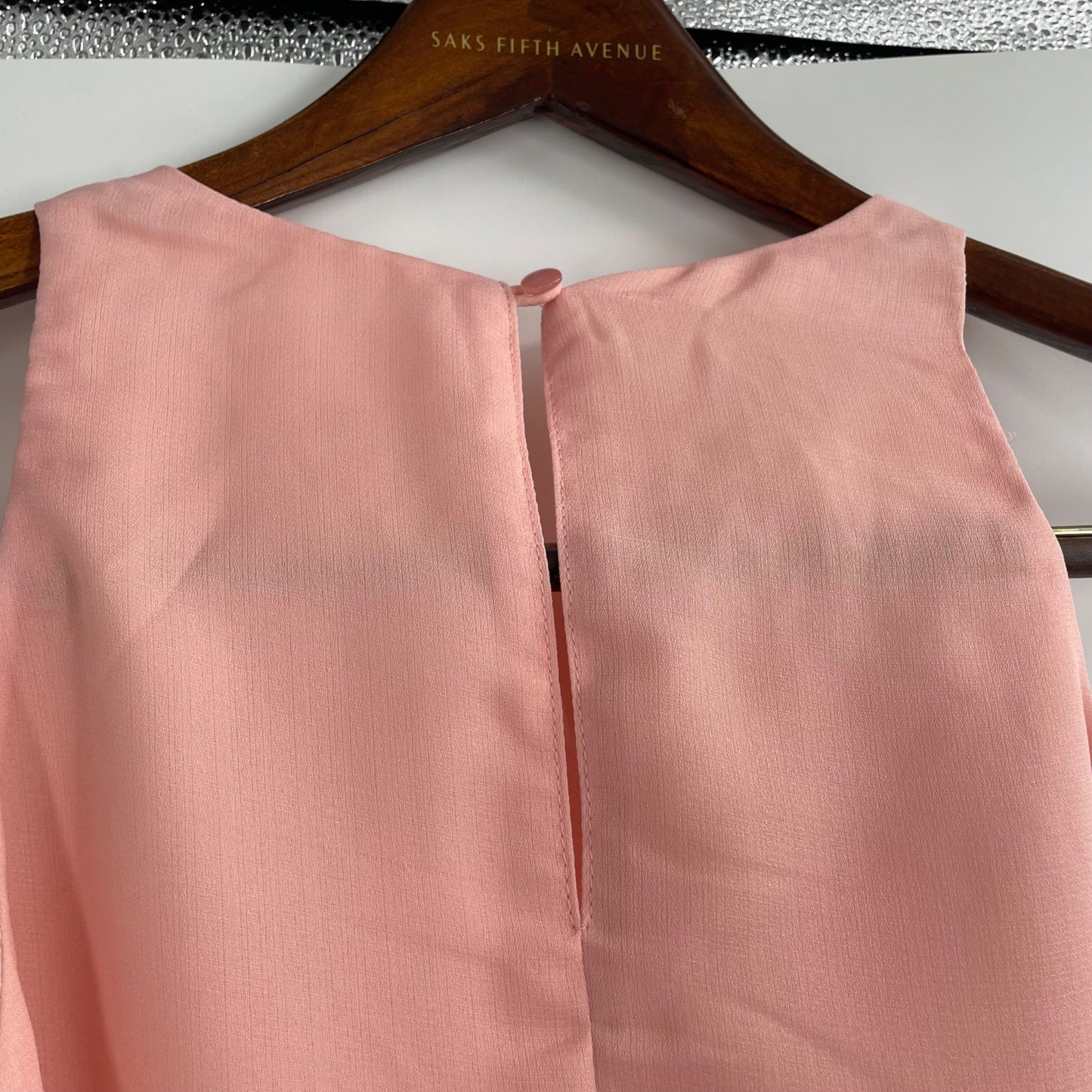 Line & Dot Pink Ruffle Flowy Tank Womens Size Small Romantic Lined Lightweight