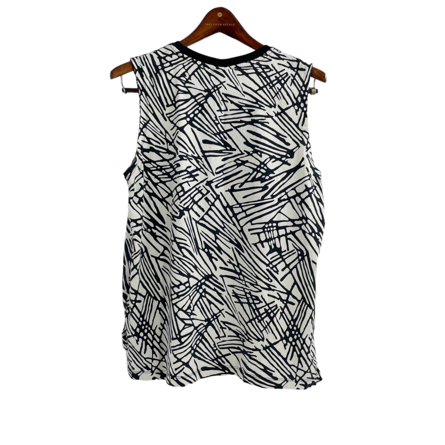 NIKE Zebra Black White Graphic Muscle Tank Top Womens Size Medium Style 739960