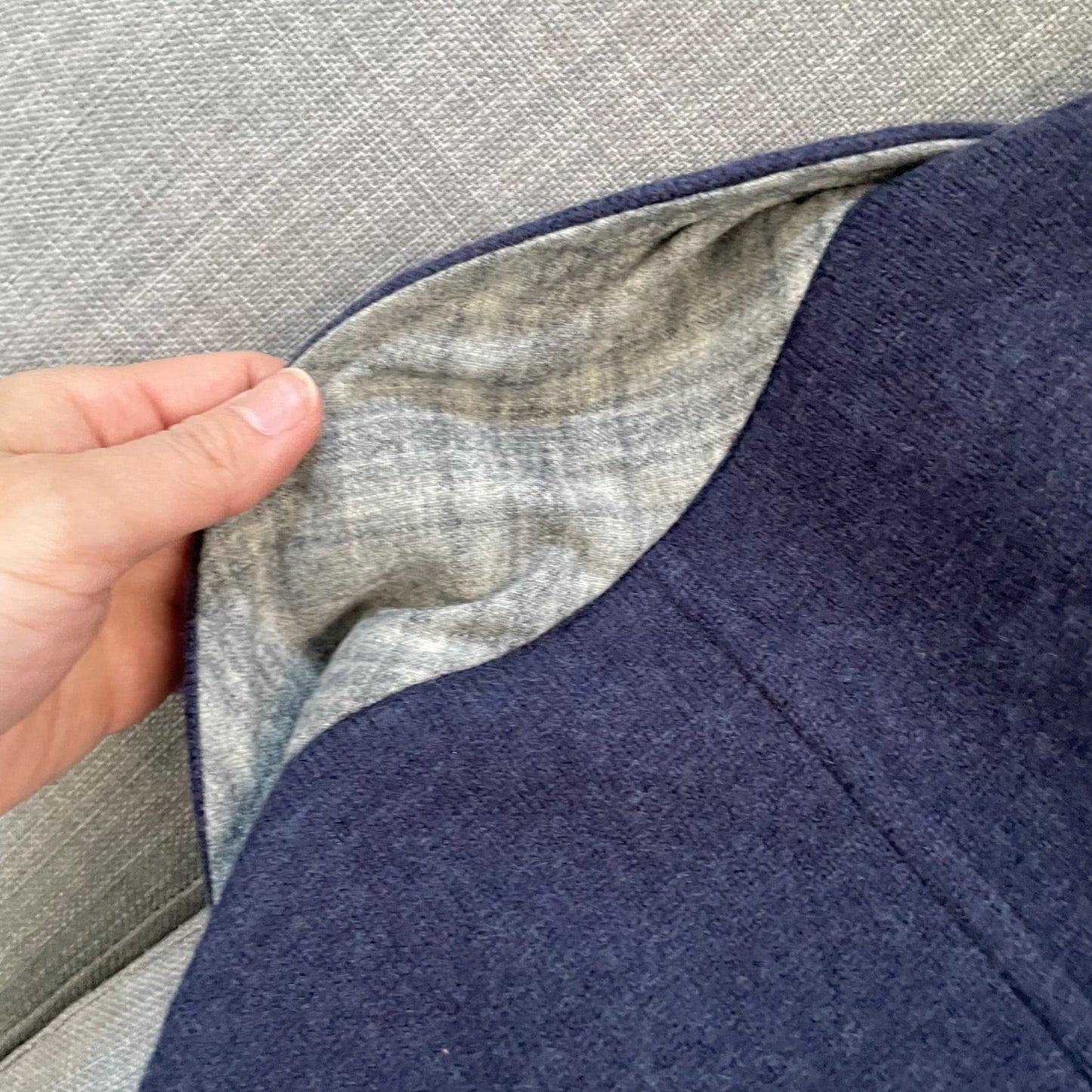 Robert Talbott Blue 100% Pure New Wool Blazer Women's Size Large Made in Italy