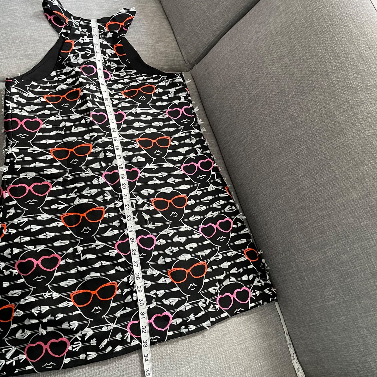 NWT Anthropologie Hutch Black Sunglasses Woman Sheath Dress Women's Size Medium