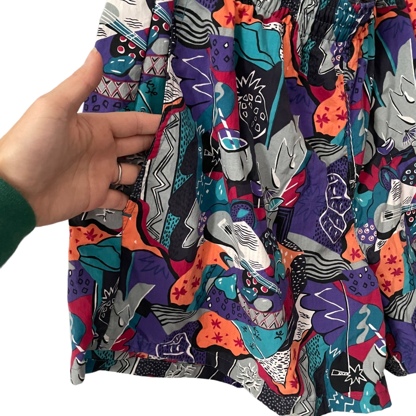 RARE Water Prints by Reyn Spooner Retro Hawaiian Print Swim Trunks Men's Large