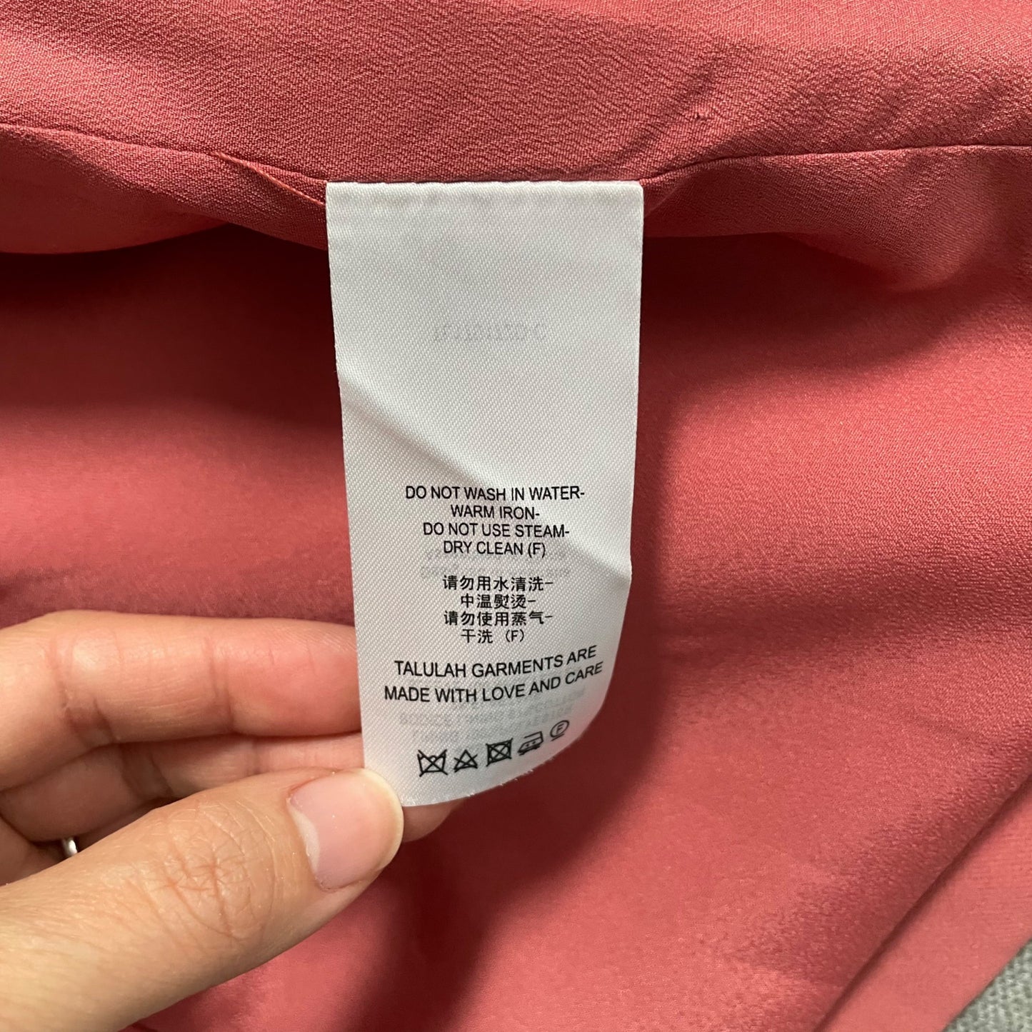 La Maison Talulah Pink Off the Shoulder Ruffle Sleeve Dress Women's Size Medium