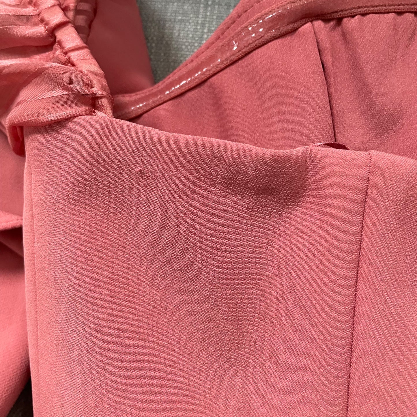 La Maison Talulah Pink Off the Shoulder Ruffle Sleeve Dress Women's Size Medium