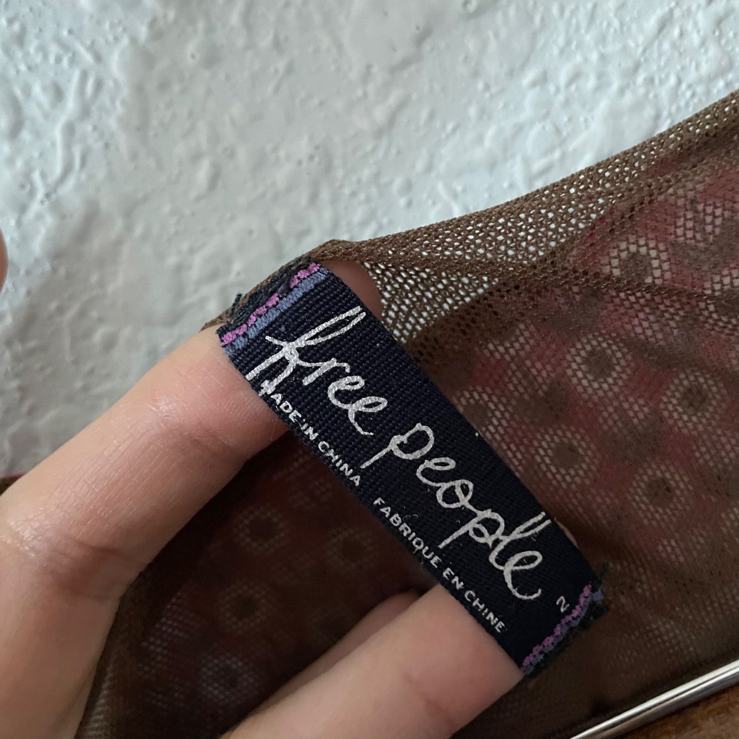 Free People Sleeveless Floral Boho Split V-Neckline Shift Dress Women's Size 2