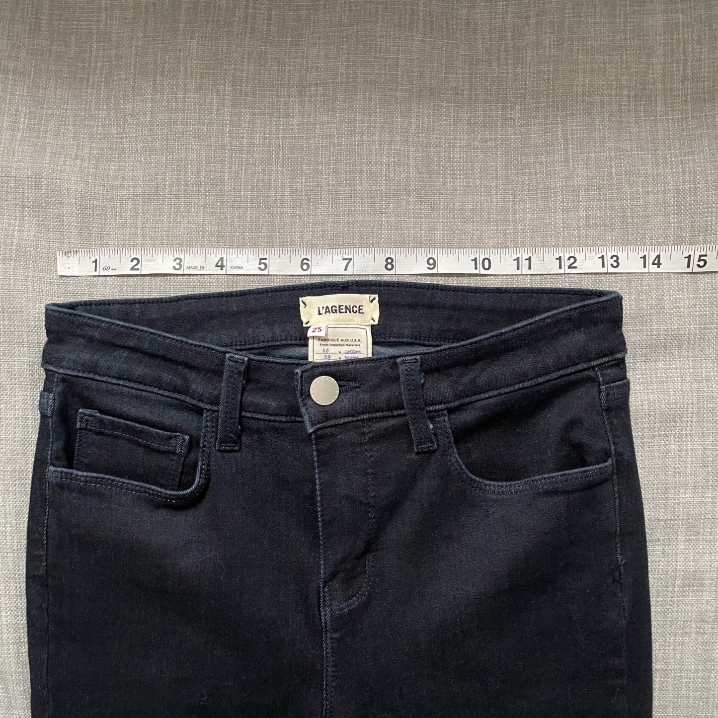 NWOT L'AGENCE Marguerite High Rise Skinny Jeans Women's Size 25 Dark Wash
