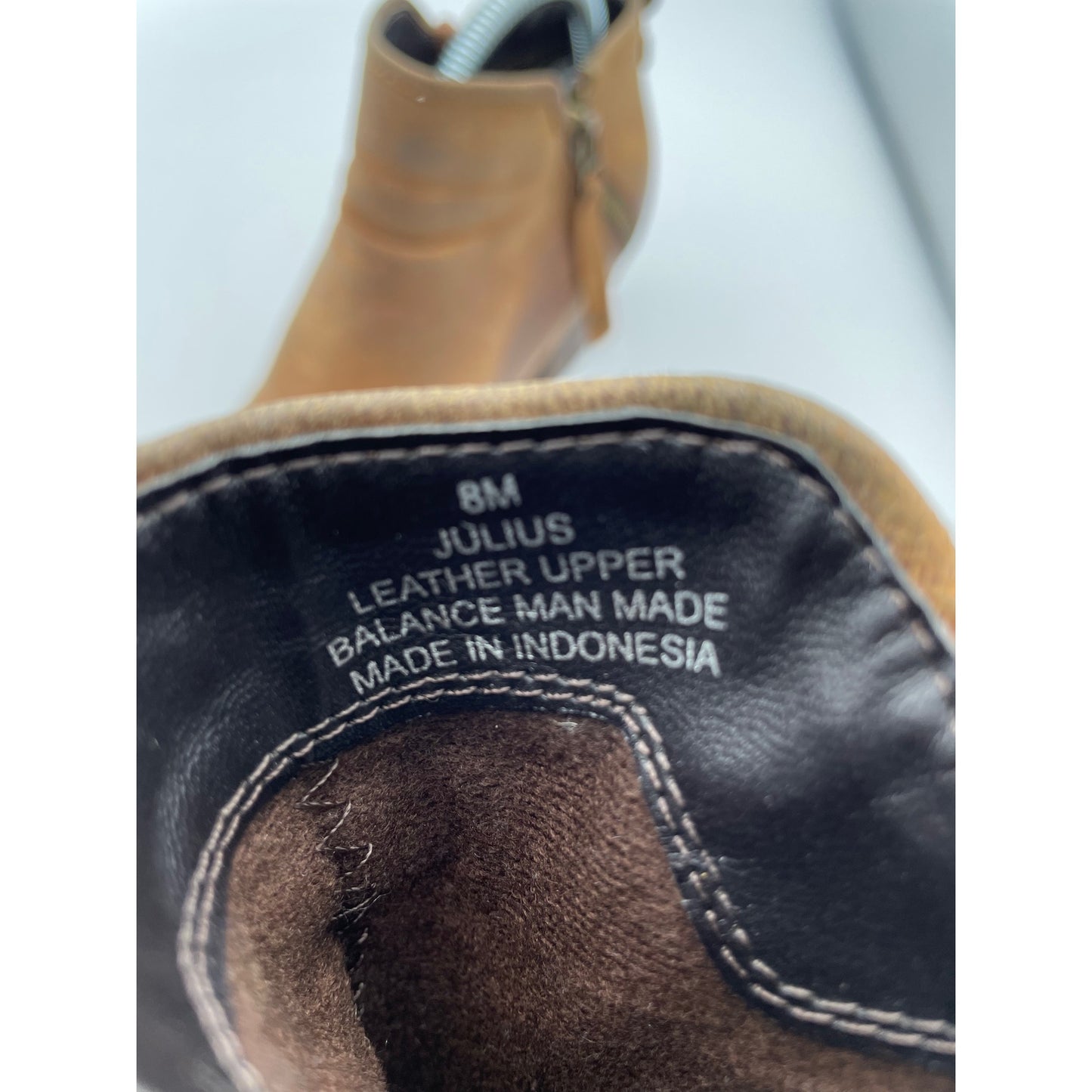 Steve Madden Brown Leather Julius Ankle Boots Pointed Toe Women's Size 8