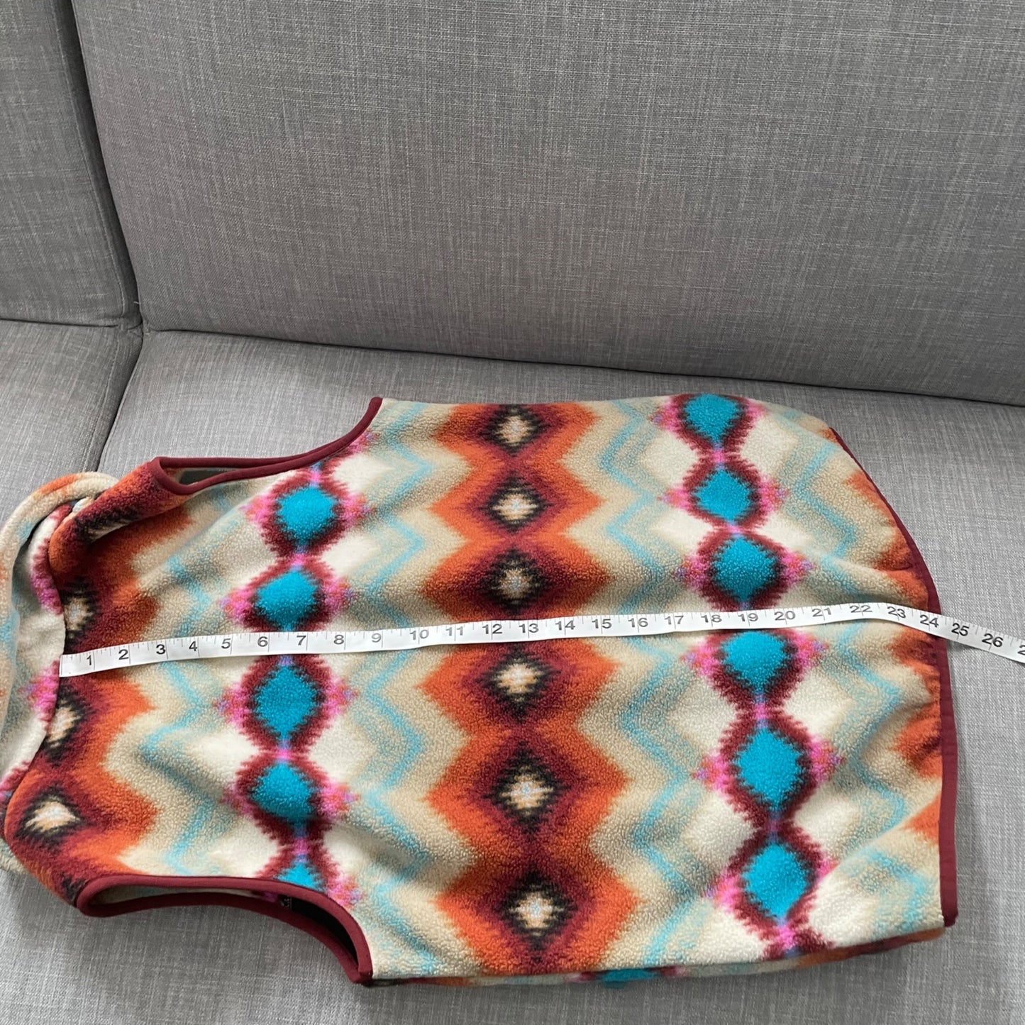 Patagonia Synchilla Fleece Southwestern Print Full Zip Vest Women's Size Small