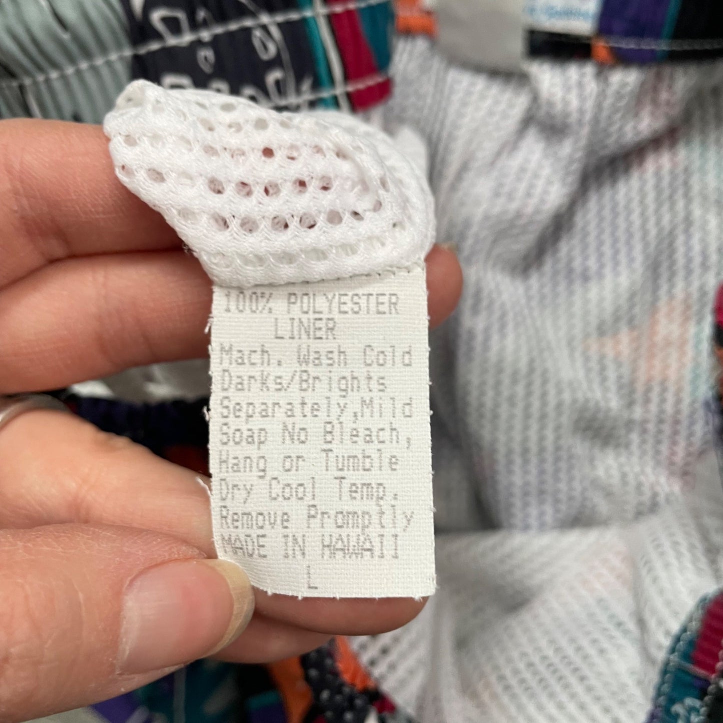 RARE Water Prints by Reyn Spooner Retro Hawaiian Print Swim Trunks Men's Large