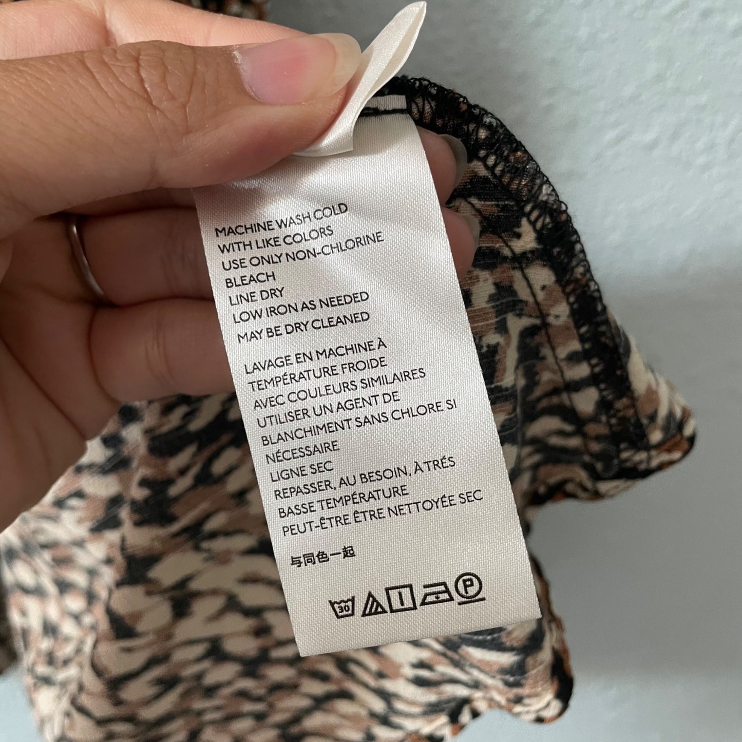 Free People French Wrap Brown Polka Dot Mini Dress Women's Size Small Ruffles