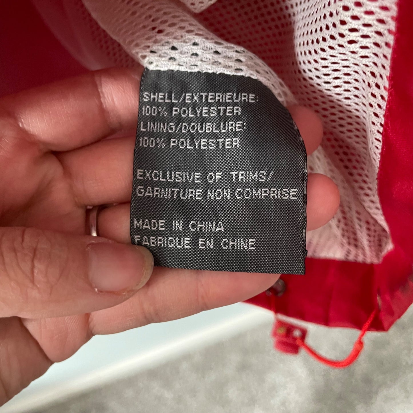 Kenpo Ford Racing Red Black Full Zip Jacket Men's Size Medium Lightweight Casual