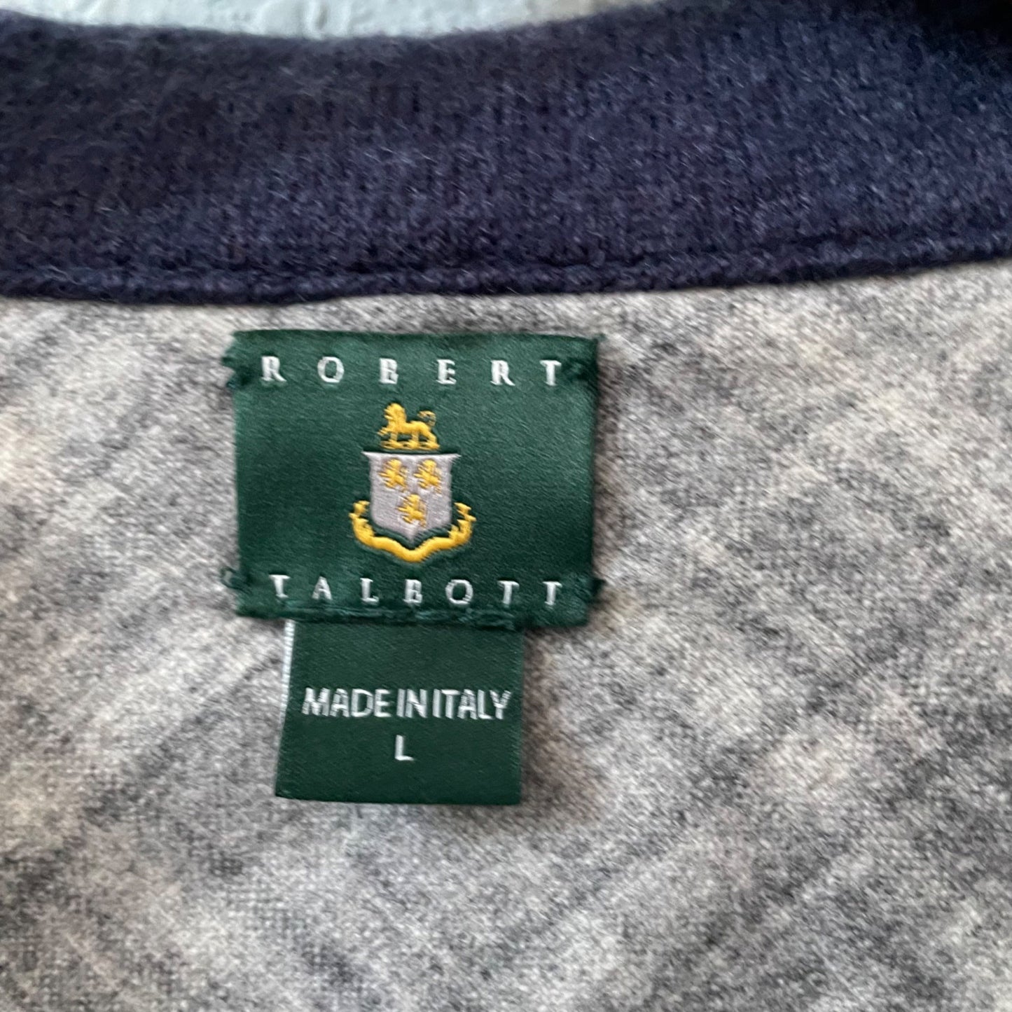 Robert Talbott Blue 100% Pure New Wool Blazer Women's Size Large Made in Italy