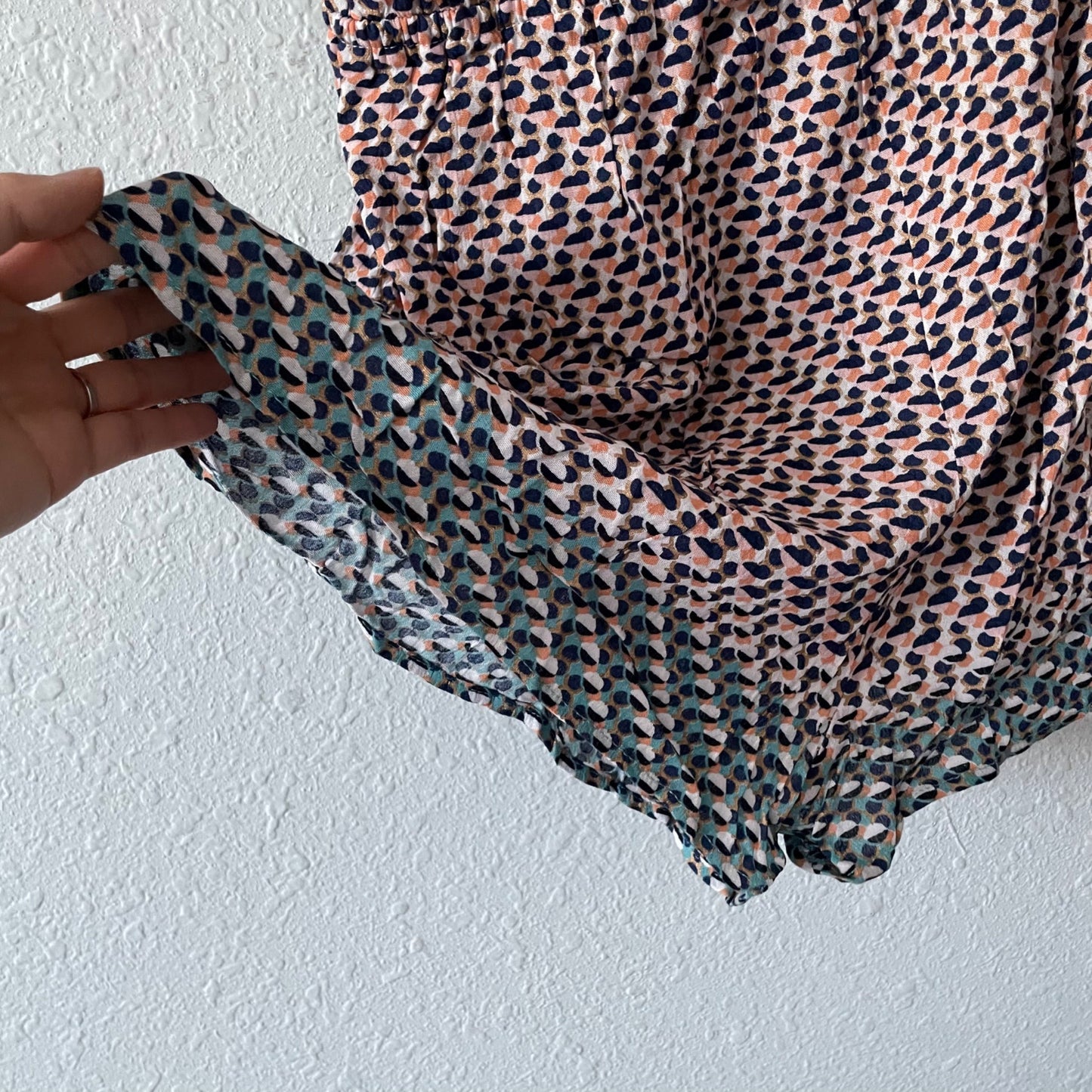 NWT Anthropologie Elevenses Madalenna Ruffle Sleeve Romper Women's Size Medium