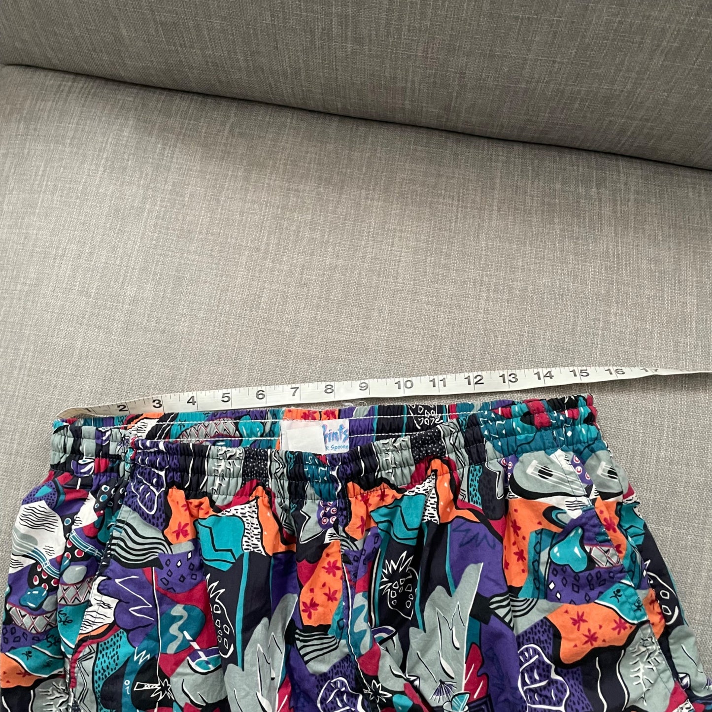 RARE Water Prints by Reyn Spooner Retro Hawaiian Print Swim Trunks Men's Large