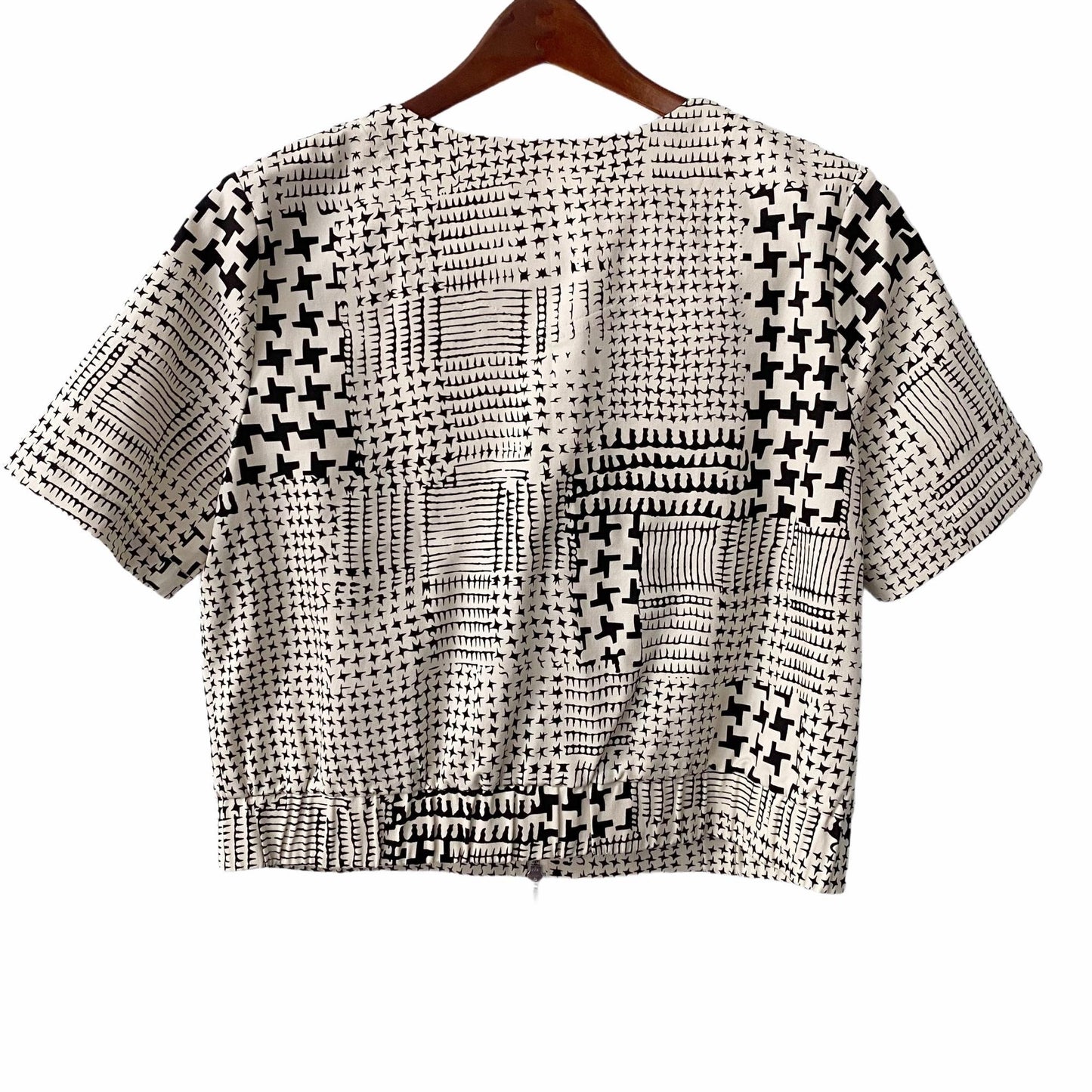 Cabi Coupe Houndstooth Bomber Jacket Women's Size Medium Style 931