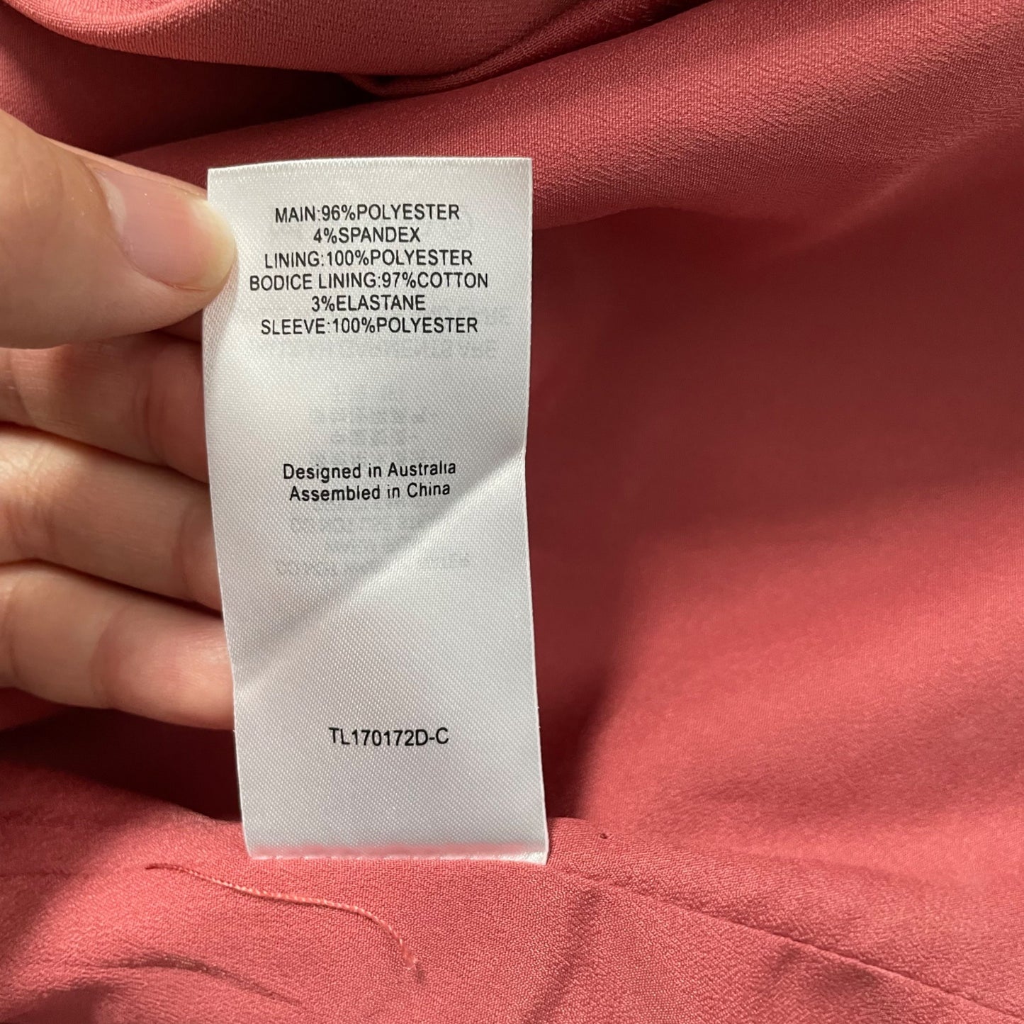 La Maison Talulah Pink Off the Shoulder Ruffle Sleeve Dress Women's Size Medium