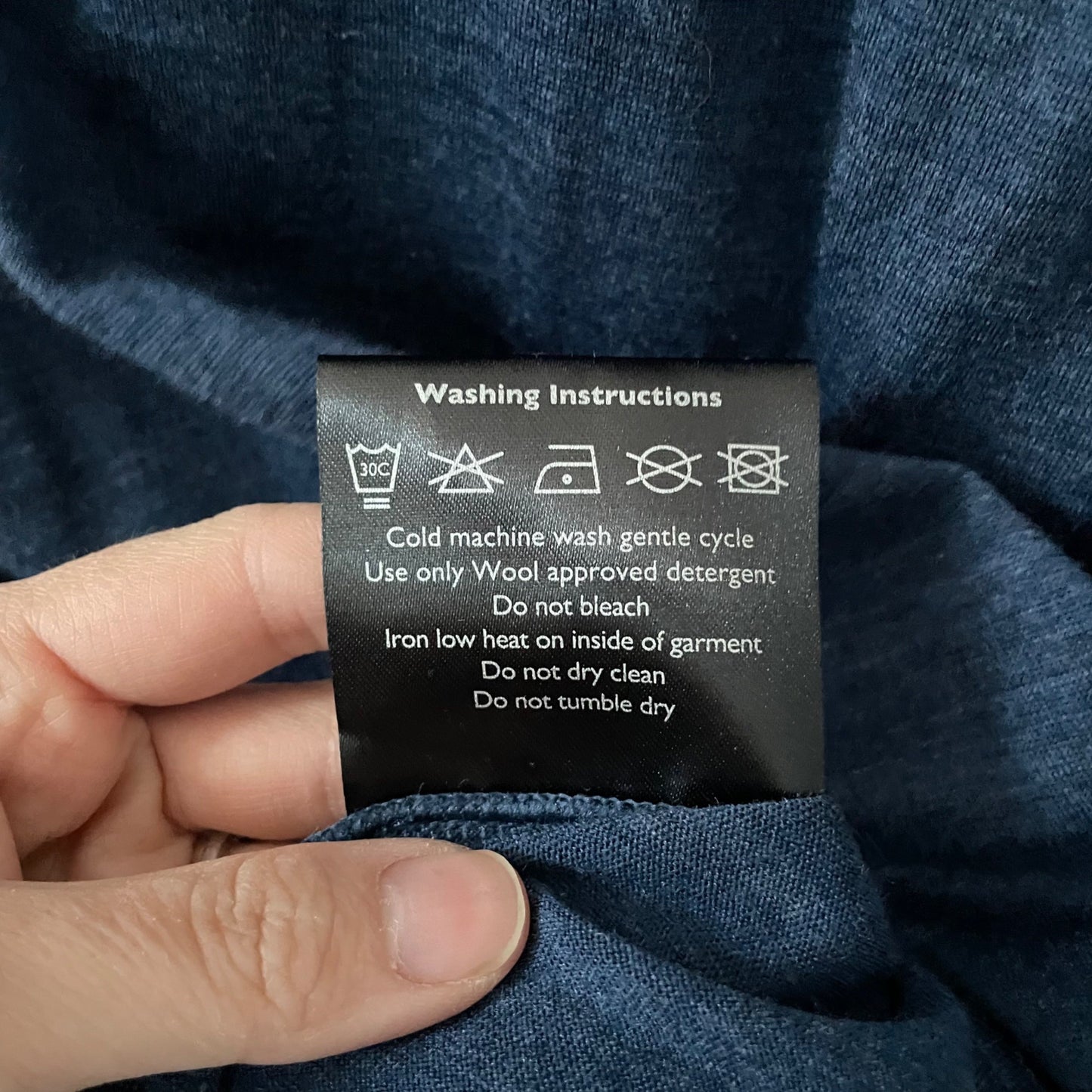 Alchemy Equipment Blue 100% Merino Wool Long Sleeve Sweater Men's Size Small