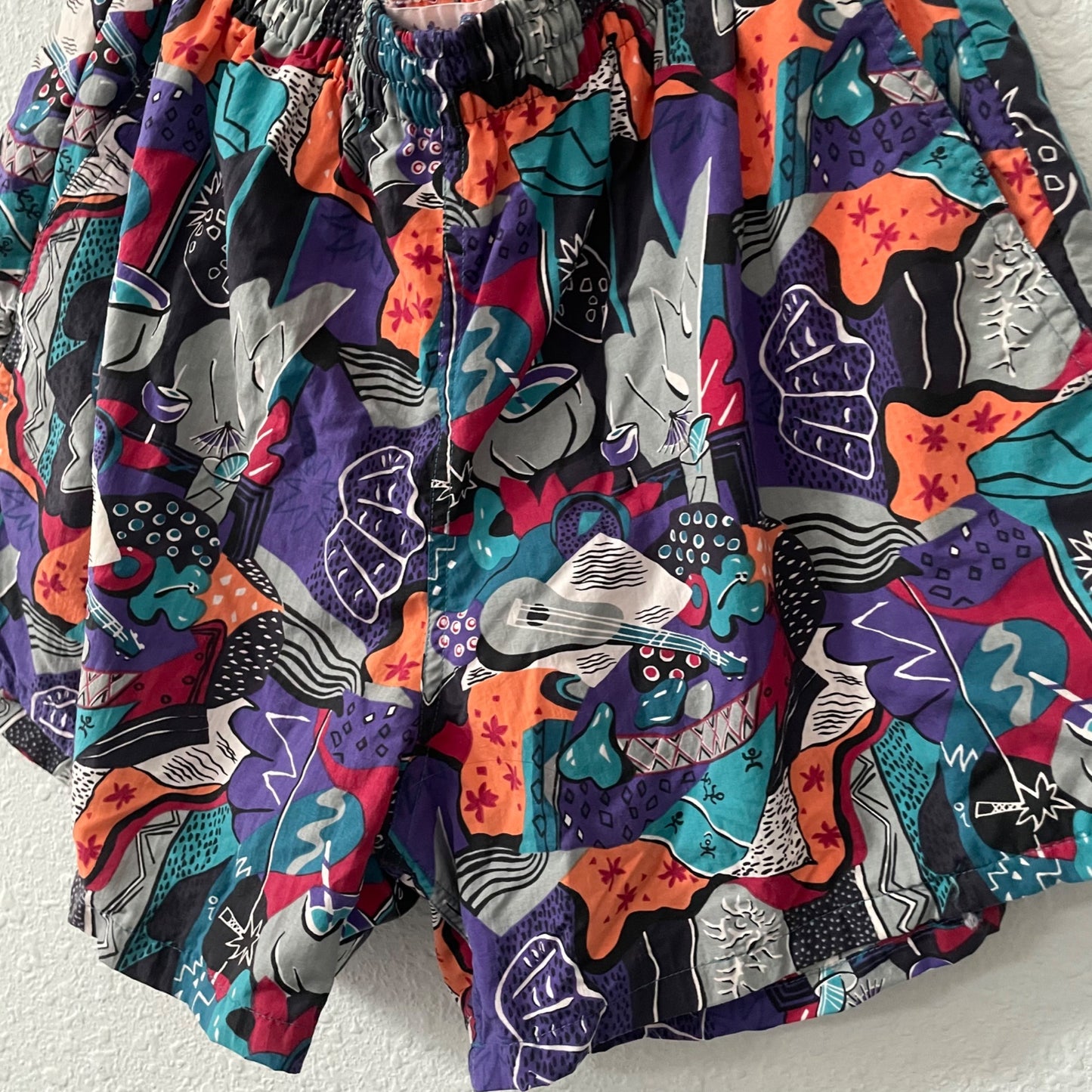 RARE Water Prints by Reyn Spooner Retro Hawaiian Print Swim Trunks Men's Large