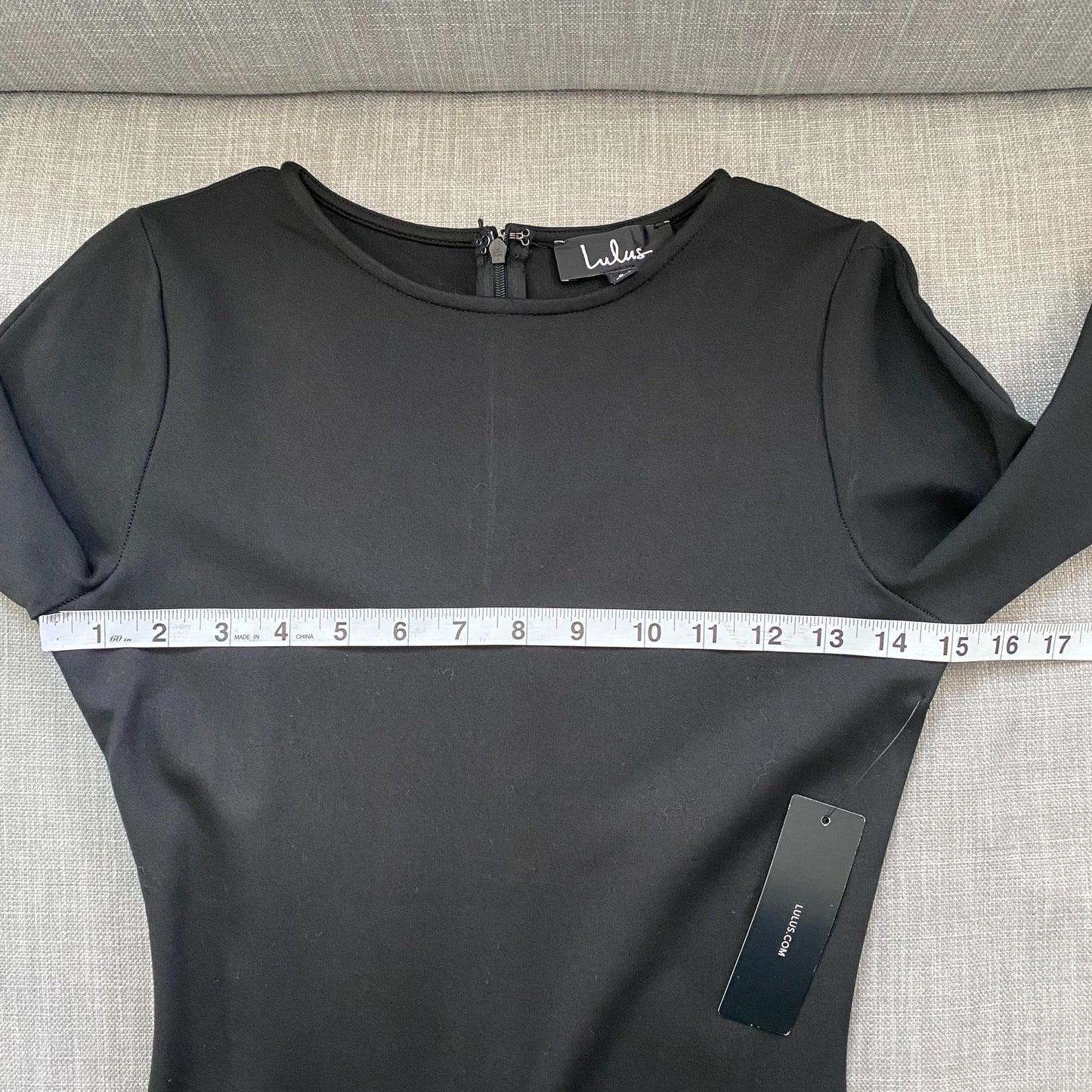 NWT Lulus Black Long Sleeve Cutout Dress Womens Small LBD Going Out Party Baddie