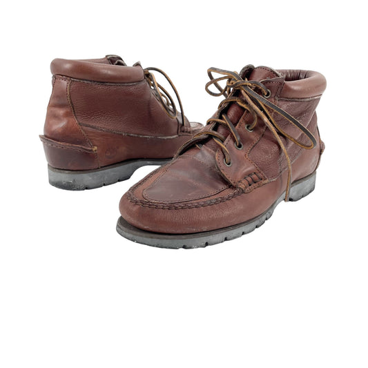 Timberland Waterproof Brown Leather Ankle Hiking Outdoor Boots Shoes Womens 8.5