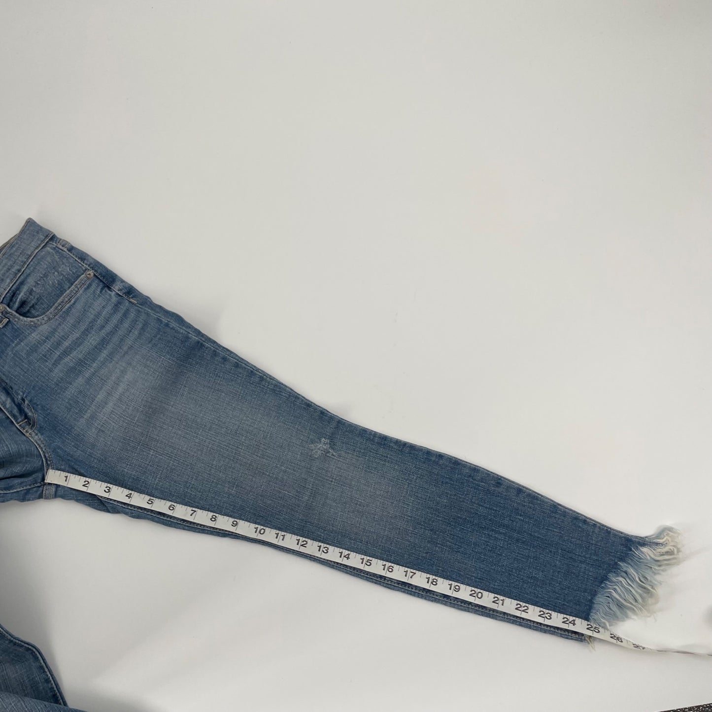 NWT Pistola Audrey Mid Rise Skinny Raw Hem Jeans Womens Size 29 Stretch Denim