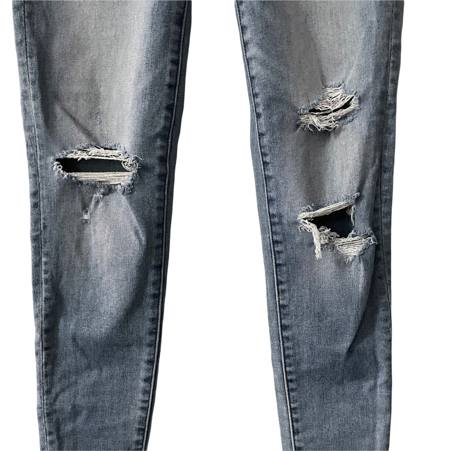 American Eagle Distressed Next Level Stretch Mid Rise Jeggings Womens Size 2