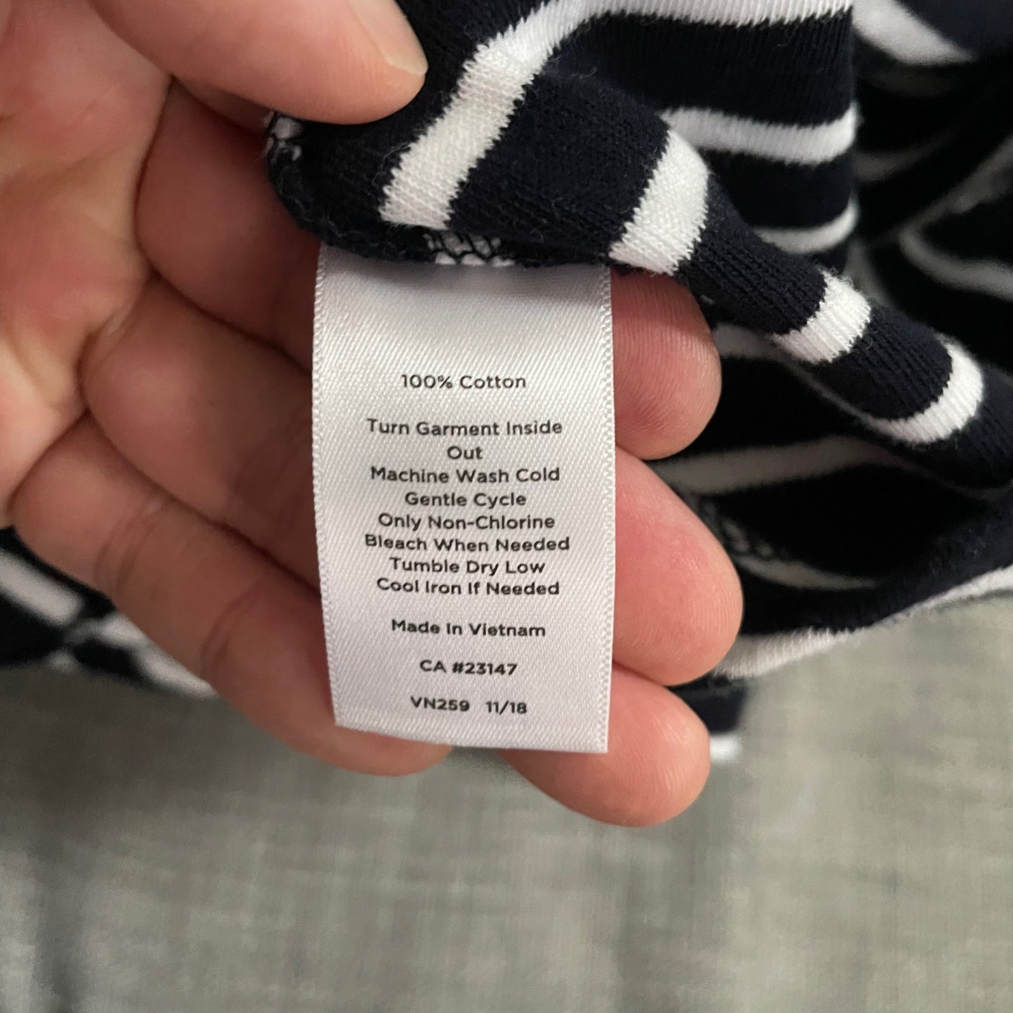 Talbots Black White Striped Sleeveless Dress Womens Medium Minimalist Classic