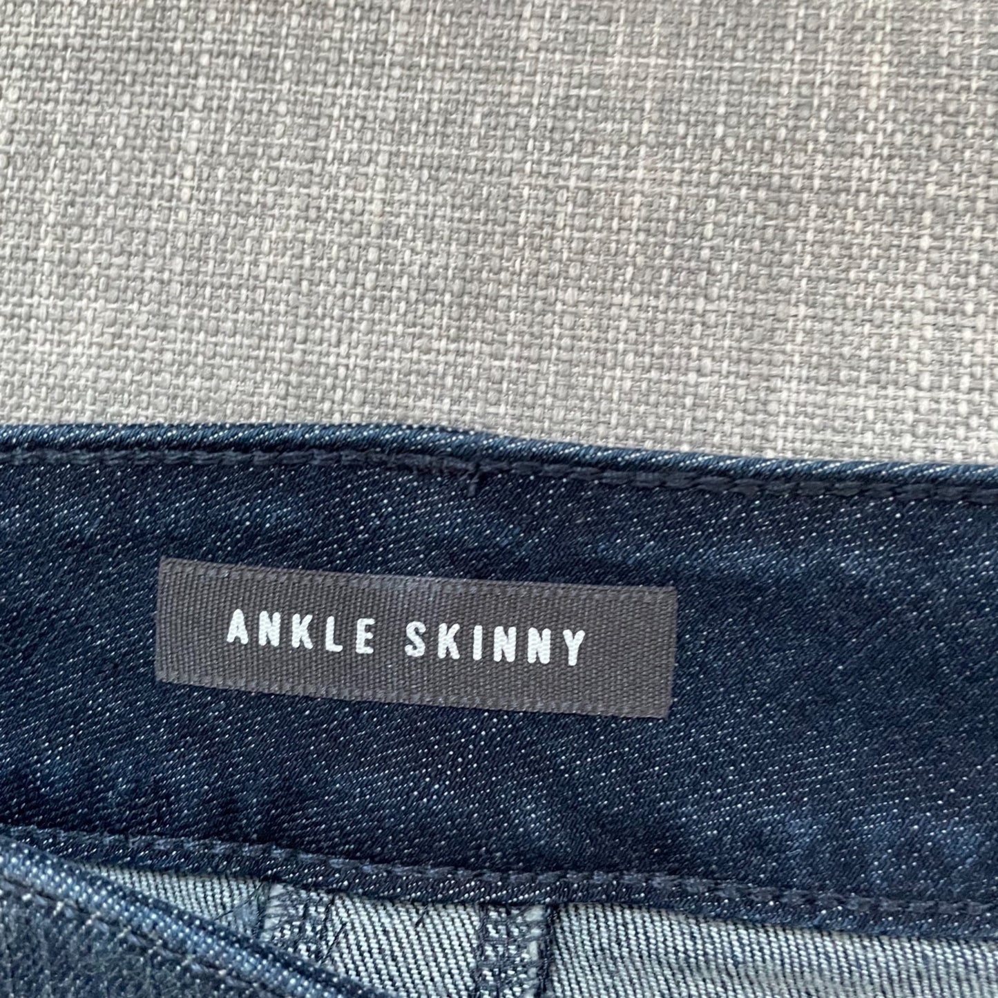 Torrid Pierced Ankle Skinny Jeans Dark Wash Ring Cuffs Plus Size 26 Raw Hem