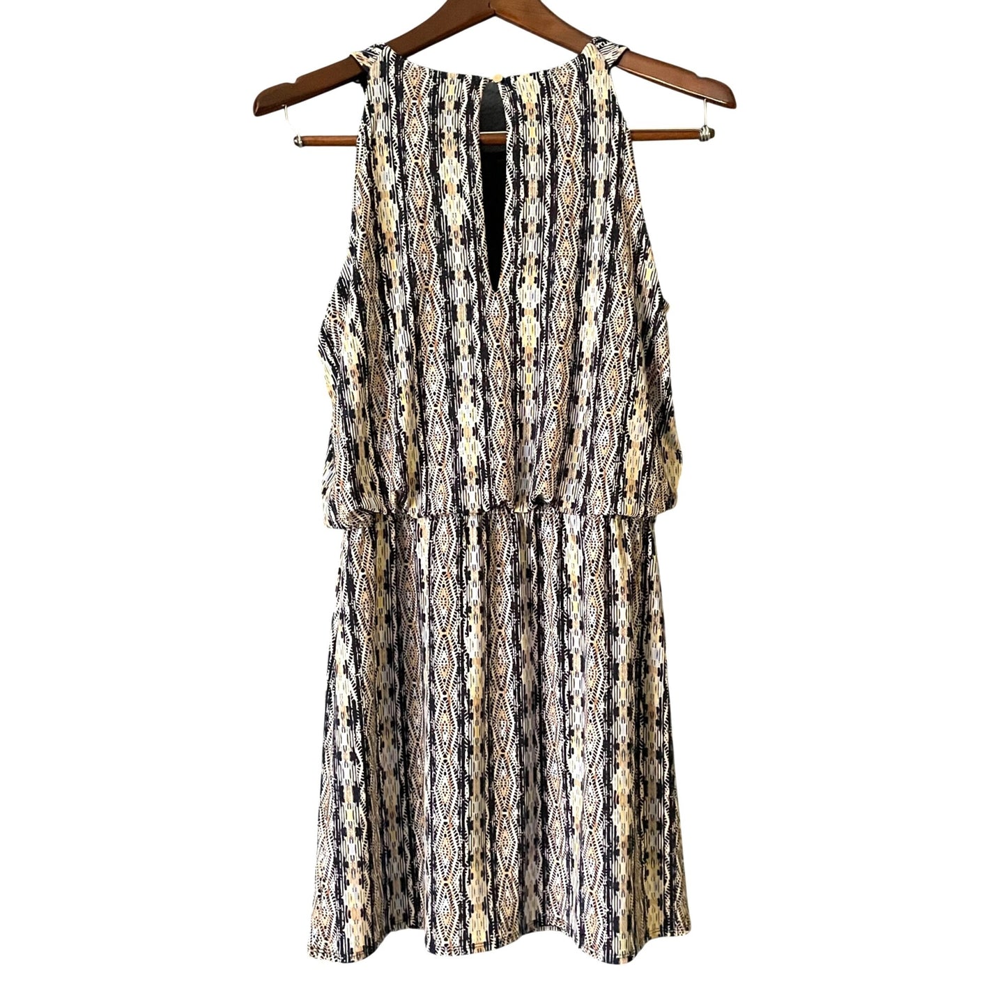 White House Black Market Crochet Blouson Sleeveless Dress Womens Small Boho Chic