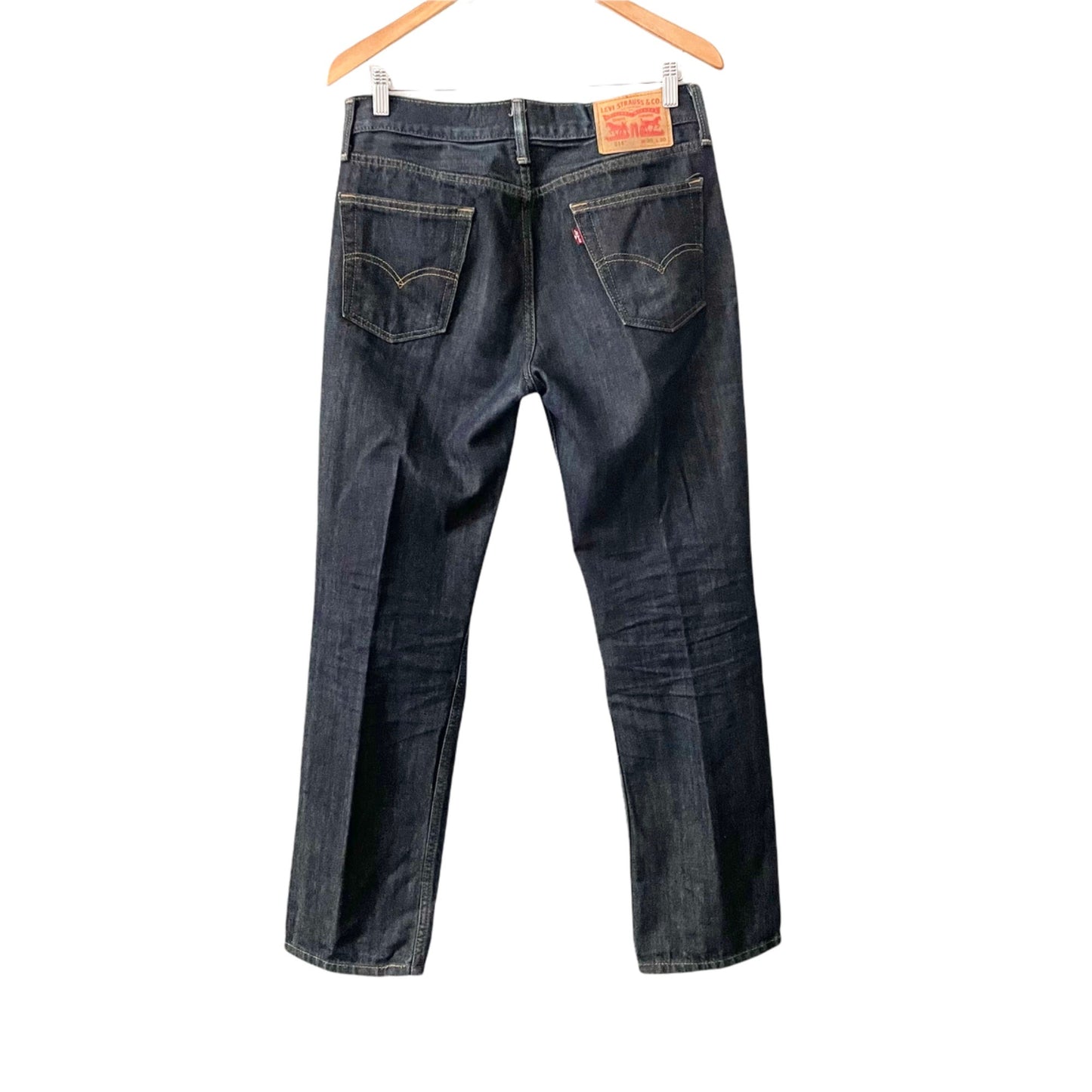 Levi's 514 Straight Leg Dark Wash Jeans Mens 30x30 Casual Denim Cotton Everyday