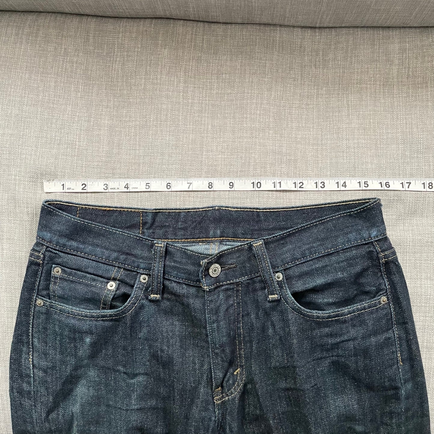Levi's 514 Straight Leg Dark Wash Jeans Mens 30x30 Casual Denim Cotton Everyday
